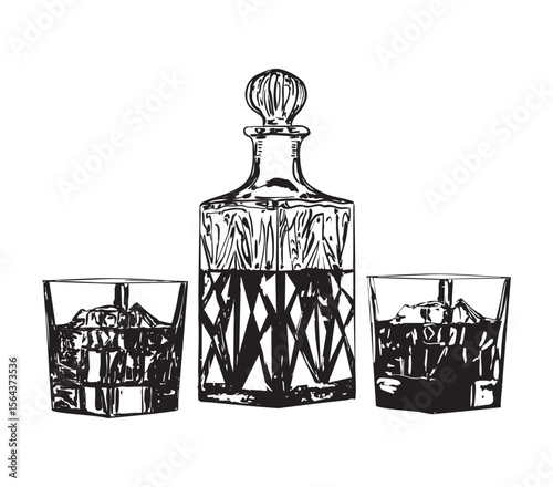 Old Fashioned Whiskey Set