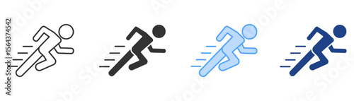 Action Icon Set Multiple Style Collection
