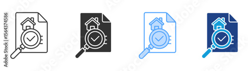 Valuation Icon Set Multiple Style Collection