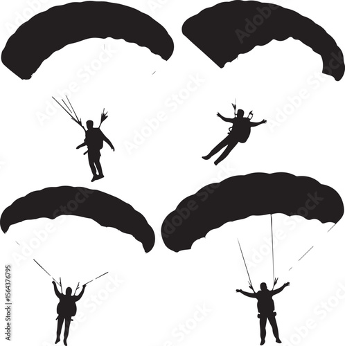 parachute, sky, sport, paragliding, paraglider, air, extreme, flying, blue, fly, sports, adventure, skydiving, fun, freedom, jump, parasailing, clouds, parachuting, gliding, people, paraglide, glider,