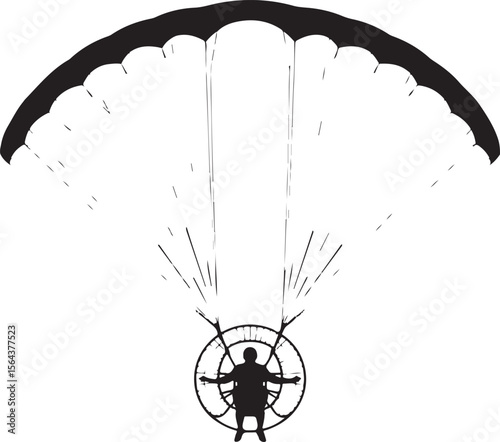 Skydiver in Freefall Silhouette

Parachuting Adventure Vector Design

Extreme Skydiving Action Illustration

High Altitude Parachute Jump Silhouette

Adrenaline Rush Skydiver Art