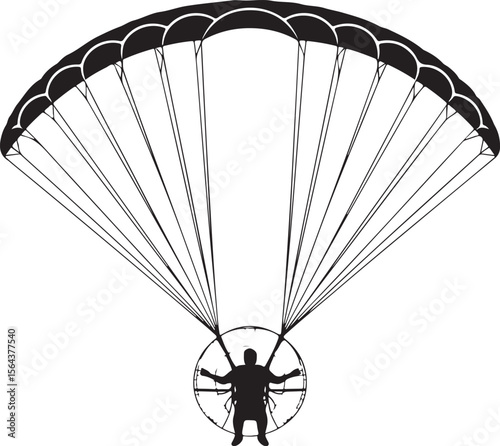 Skydiver in Freefall Silhouette

Parachuting Adventure Vector Design

Extreme Skydiving Action Illustration

High Altitude Parachute Jump Silhouette

Adrenaline Rush Skydiver Art