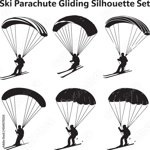 Skydiver in Freefall Silhouette

Parachuting Adventure Vector Design

Extreme Skydiving Action Illustration

High Altitude Parachute Jump Silhouette

Adrenaline Rush Skydiver Art