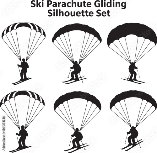 Skydiver in Freefall Silhouette

Parachuting Adventure Vector Design

Extreme Skydiving Action Illustration

High Altitude Parachute Jump Silhouette

Adrenaline Rush Skydiver Art