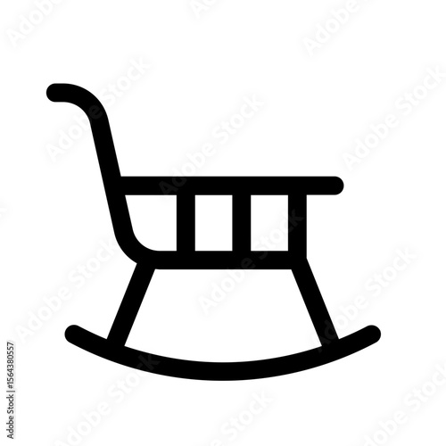 rocker icon with line style, perfect for user interface projects