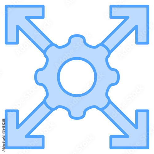 Impact Blue Icon Element For Design