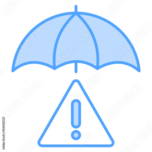Mitigation Blue Icon Element For Design