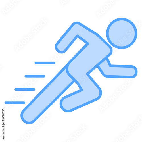 Action Blue Icon Element For Design