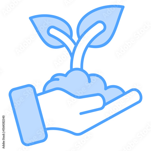 Environment Blue Icon Element For Design