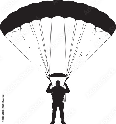 Skydiver in Freefall Silhouette

Parachuting Adventure Vector Design

Extreme Skydiving Action Illustration

High Altitude Parachute Jump Silhouette

Adrenaline Rush Skydiver Art
