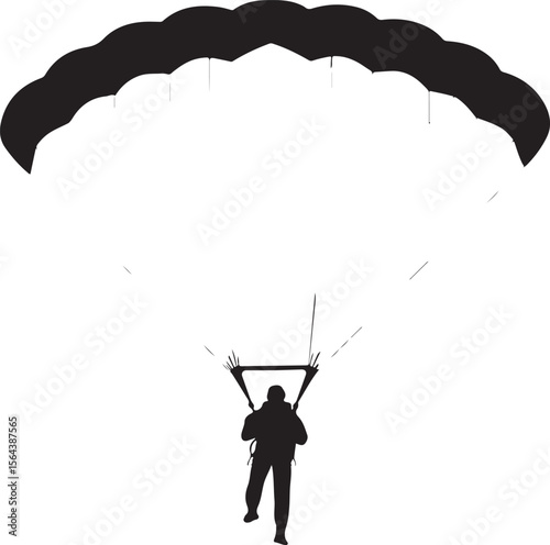 Skydiver in Freefall Silhouette

Parachuting Adventure Vector Design

Extreme Skydiving Action Illustration

High Altitude Parachute Jump Silhouette

Adrenaline Rush Skydiver Art