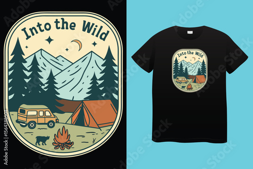 Summer Camp T Shirt Design