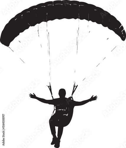Skydiver in Freefall Silhouette

Parachuting Adventure Vector Design

Extreme Skydiving Action Illustration

High Altitude Parachute Jump Silhouette

Adrenaline Rush Skydiver Art