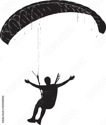Skydiver in Freefall Silhouette

Parachuting Adventure Vector Design

Extreme Skydiving Action Illustration

High Altitude Parachute Jump Silhouette

Adrenaline Rush Skydiver Art