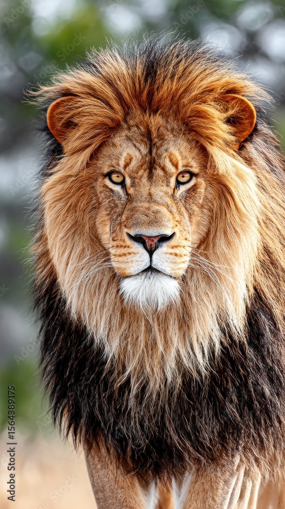 Fototapeta premium Majestic lion portrait (3)