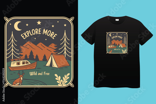 Summer Camp T Shirt Design