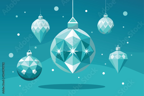 Christmas background with balls