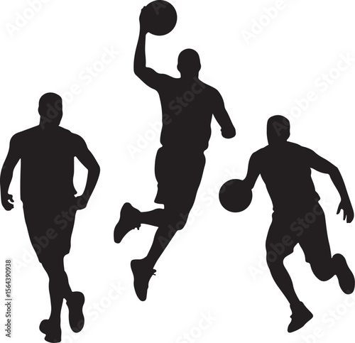 Slam Dunk Basketball Player Silhouette

Dribbling on the Court Vector Design

Basketball Shooter in Action Silhouette

Fast Break Play Silhouette Illustration

Street Basketball Game Scene Vector