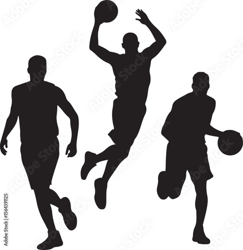 Slam Dunk Basketball Player Silhouette

Dribbling on the Court Vector Design

Basketball Shooter in Action Silhouette

Fast Break Play Silhouette Illustration

Street Basketball Game Scene Vector