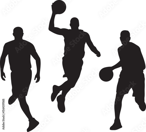 Slam Dunk Basketball Player Silhouette

Dribbling on the Court Vector Design

Basketball Shooter in Action Silhouette

Fast Break Play Silhouette Illustration

Street Basketball Game Scene Vector