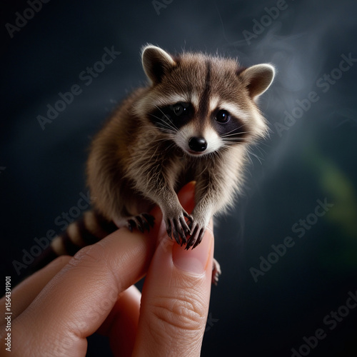 A little life on top of a finger손가락 위에 올라가 있는 작은 생명Generative AI