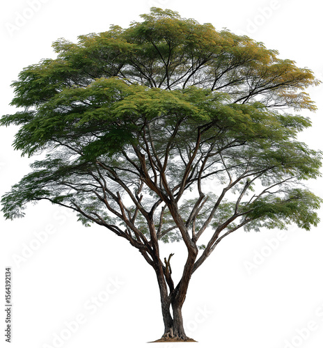 Realistic carabao tree isolated on transparent background in PNG style, ideal for tropical design, eco branding and sustainability concepts.
