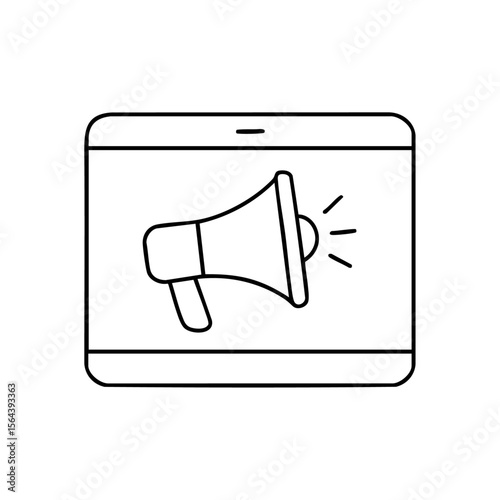 megaphone icon vector illustration