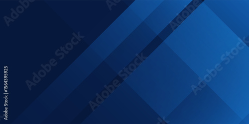 Modern black dark navy blue silver abstract pattern background. Geometric shape. Line triangle angle fold polygon diamond abstract modern