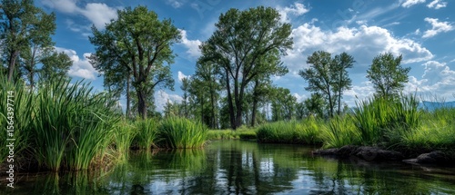 Serene river scene