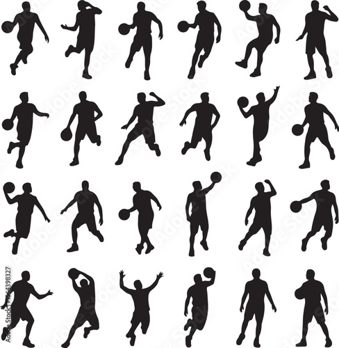 Slam Dunk Basketball Player Silhouette

Dribbling on the Court Vector Design

Basketball Shooter in Action Silhouette

Fast Break Play Silhouette Illustration

Street Basketball Game Scene Vector