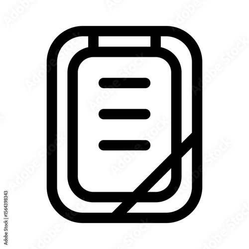 paper folder icon with line style, perfect for user interface projects