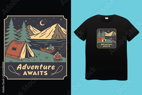 Adventure is calling camper I have to go typography t shirt design .