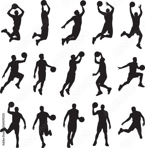 Slam Dunk Basketball Player Silhouette

Dribbling on the Court Vector Design

Basketball Shooter in Action Silhouette

Fast Break Play Silhouette Illustration

Street Basketball Game Scene Vector