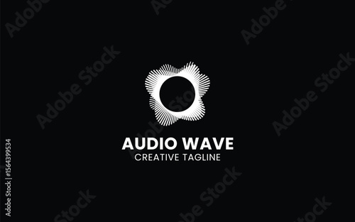 Audio wave , music, pulse logo design template in modern design