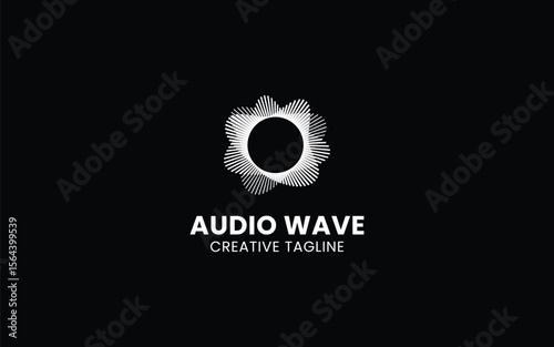 Audio, music, wave, and equalizer logo for your brand