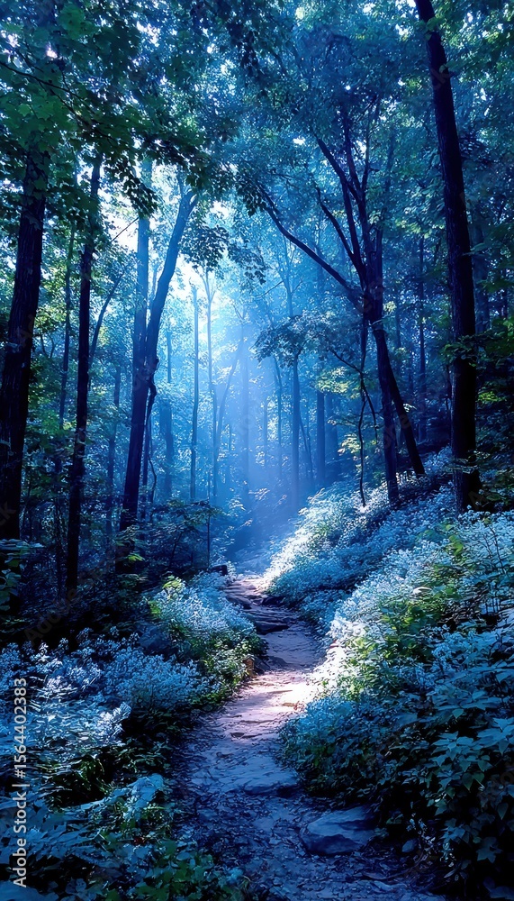 Fototapeta premium Misty forest path