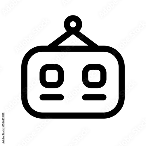 elucidation icon with line style, perfect for user interface projects