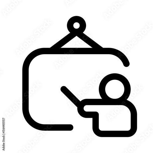 define icon with line style, perfect for user interface projects