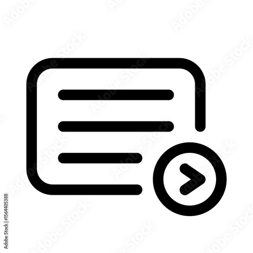 show icon with line style, perfect for user interface projects