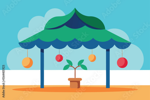 vector illustration of a tree in the park