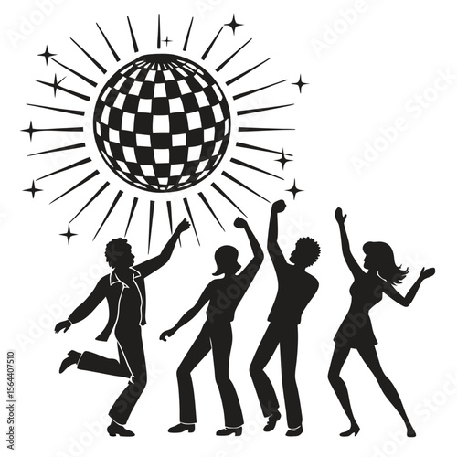 dancing people vector