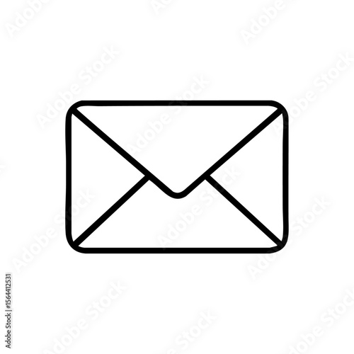 email outline icon vector illustration