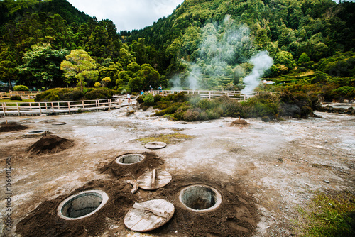 Caldeiras da Furnas Sao Miguel Azores Portugal