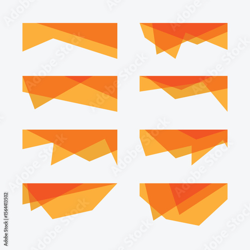 Collection of dividers shape templates. Curve Lines, Wave Collection of Abstract Design Element. Modern separator header for website and app.