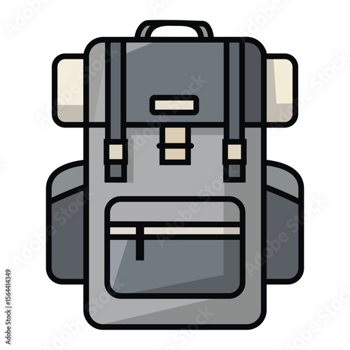 Stylish travel backpack, ready for adventure and hiking, perfect for outdoor enthusiasts and explorers.