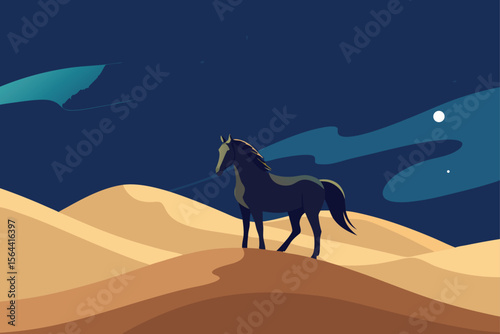 camel in the desert