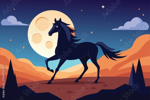 horse on the beach