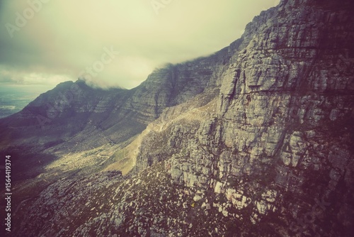Scenic view of rocky mountains