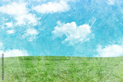Composite image of green landscape