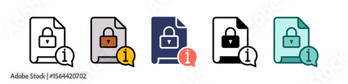 Confidential multiple icon